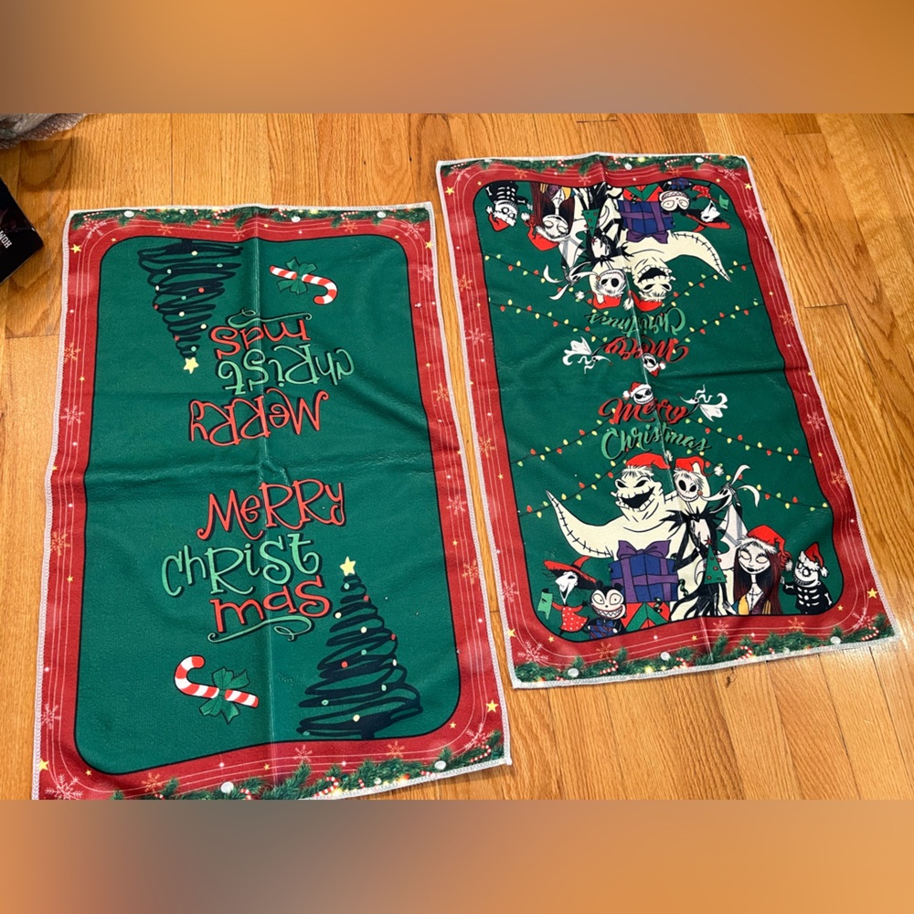 Festive Christmas nightmare before Xmas Towels